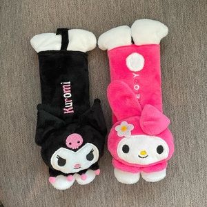Kuromi & My Melody Seatbelt Covers Set